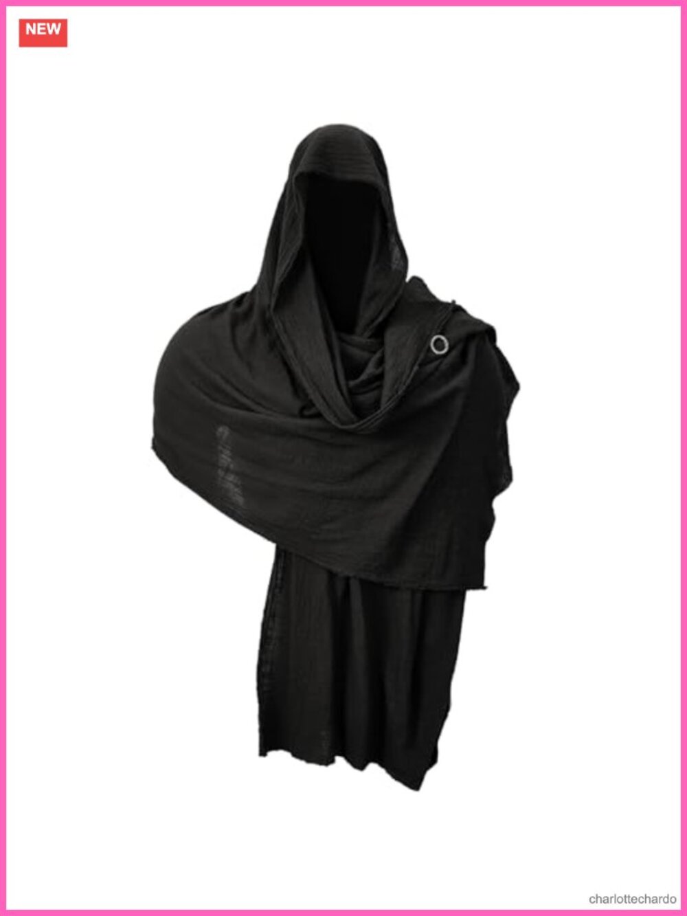 Hooded Medieval Cloak Men 100% Cotton Renaissance Cape OneSize